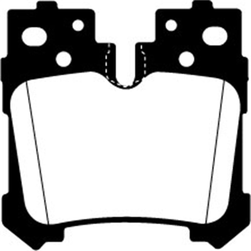 EBC DP41812R 07+ Lexus LS460 4.6 Yellowstuff Rear Brake Pads