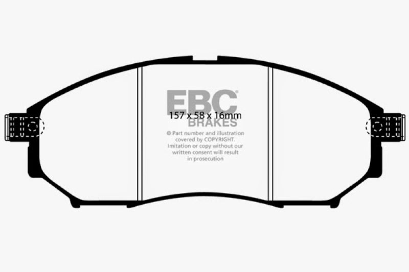 EBC DP51671NDX 05-08 Infiniti G35 3.5 2WD Bluestuff Front Brake Pads