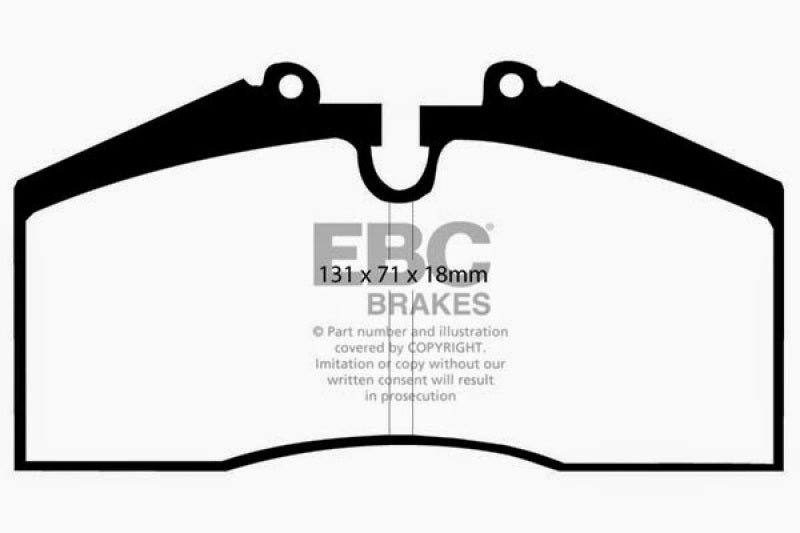 EBC DP4767R 96-98 Porsche 911 (993) 3.6 Carrera 4S Yellowstuff Rear Brake Pads