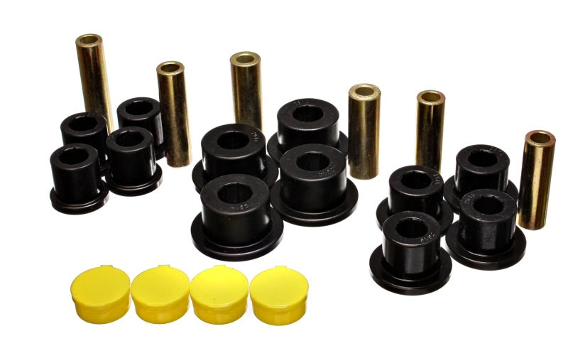 Energy Suspension 5.2115G 02-05 Dodge RAM 1500 2WD Black Rear Leaf Spring Bushing Set