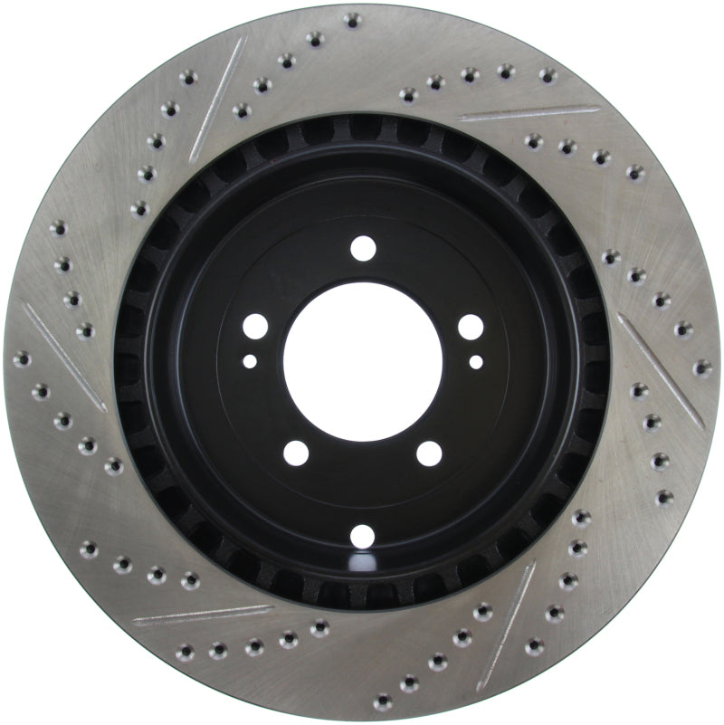 Stoptech 127.46075L StopTech Slotted & Drilled Sport Brake Rotor