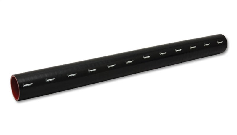 Vibrant 2711 4 Ply Reinforced Silicone Straight Hose Coupling - 2.5in I.D. x 36in long (BLACK)