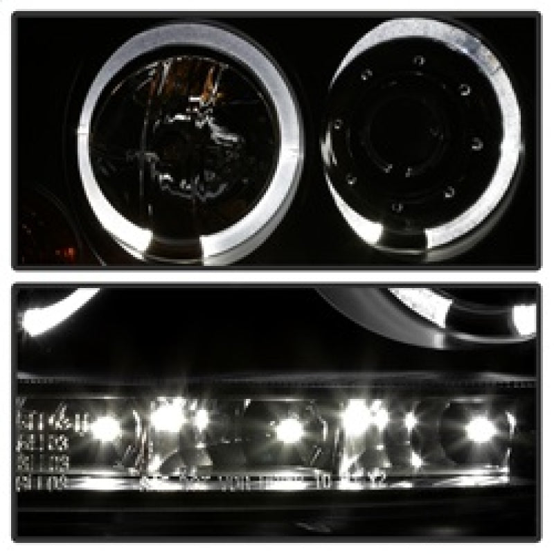 SPYDER 5012098 Spyder Volkswagen GTI 06-09/Jetta 06-09 Halogen Model Only - LED Halo DRL Black PRO-YD-VG06-HL-BK