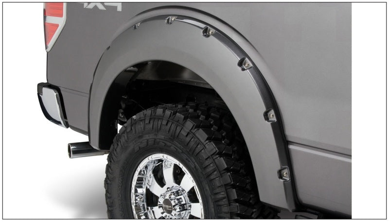 Bushwacker 20929-02 09-14 Ford F-150 Styleside Pocket Style Flares 4pc 67.0/78.8/97.4in Bed - Black