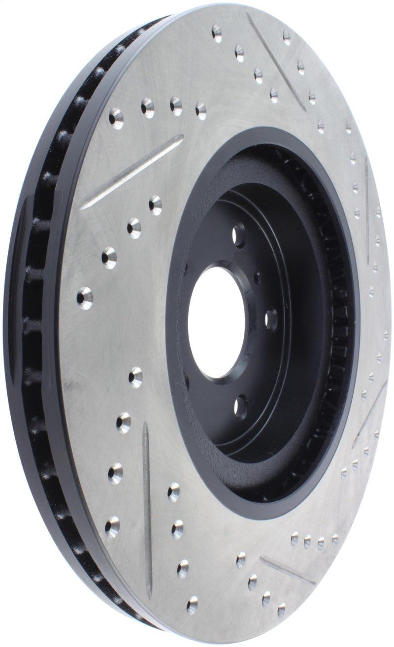 Stoptech 127.42100R StopTech Infiniti G37 / Nissan 370Z SportStop Slotted & Drilled Front Right Rotor