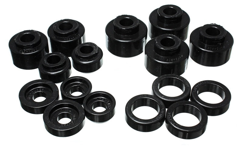 Energy Suspension 4.4120G 99-07 Ford F-250/F-350 SD 2/4WD Crew Cab Body Mount Set - Black