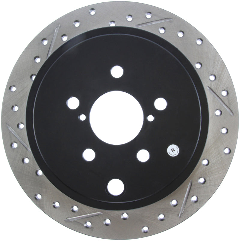 Stoptech 127.47029R StopTech 08-10 Impreza WRX (Exc STi)/08-10 Impreza Coupe/Sedan Slotted & Drilled Right Rear Rotor
