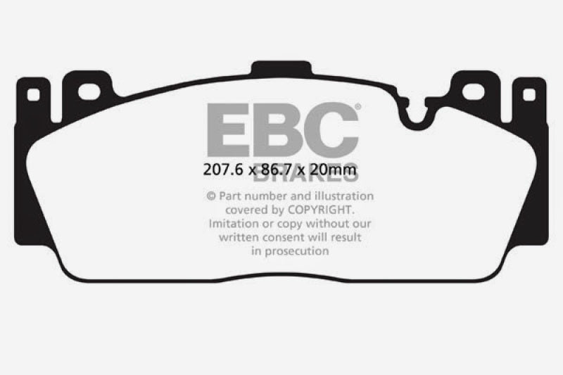 EBC DP42148R 12+ BMW M5 4.4 Twin Turbo (F10) Yellowstuff Front Brake Pads