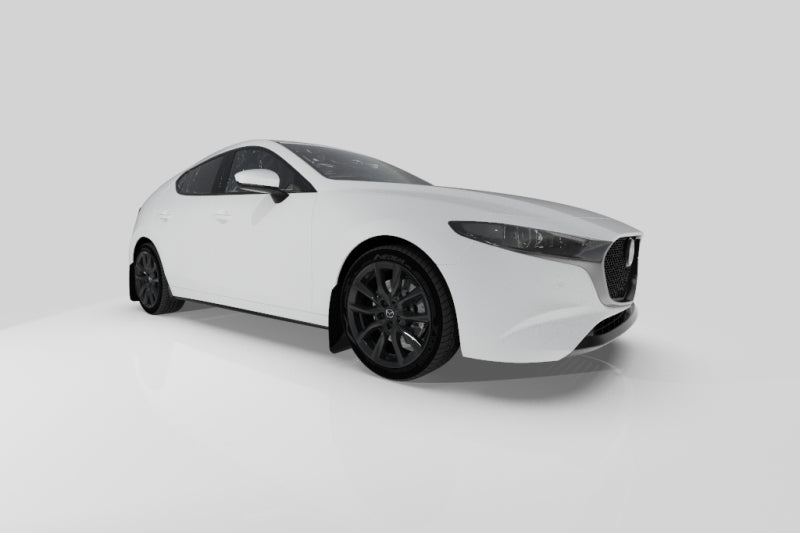 Rally Armor MF61-UR-BLK/DGRY 19-22 Mazda3 GT Sport Hatch Black UR Mud Flap w/ Dark Grey Logo