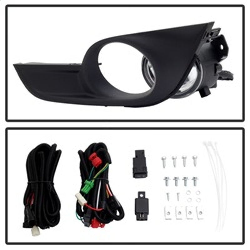 SPYDER 9031649 Spyder Nissan Altima 2013-2015 Sedan Daytime DRL LED Running Fog Lights w/Switch Clear FL-DRL-NA13-C