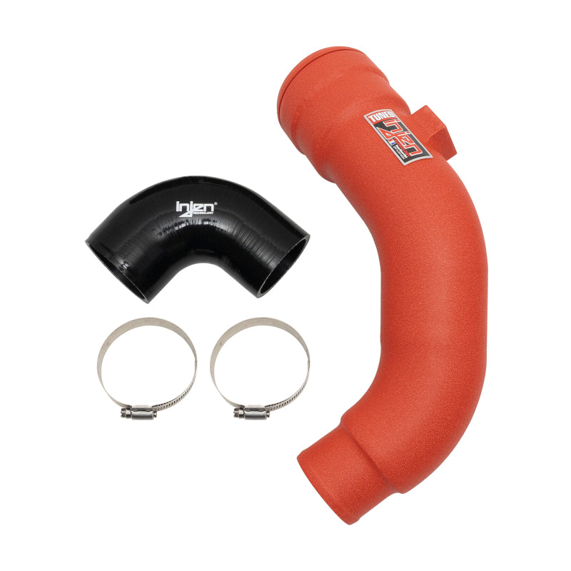 Injen SES9004ICPCWR 17-22 Ford F250/F/350/F-450/F-550 V8-6.7L Turbo Diesel Wrnkl Red Intercooler Cold Side Piping