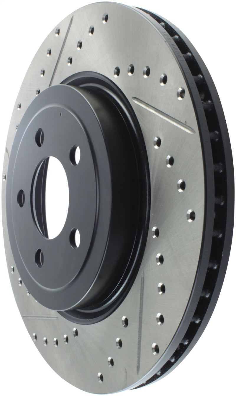 Stoptech 127.63061R StopTech 05-09 Chrysler 300 (5.7L V8 exc SRT-8) Front Right Slotted & Drilled Rotor