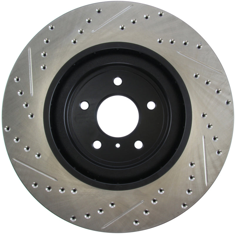 Stoptech 127.42100L StopTech Infiniti G37 / Nissan 370Z SportStop Slotted & Drilled Front Left Rotor