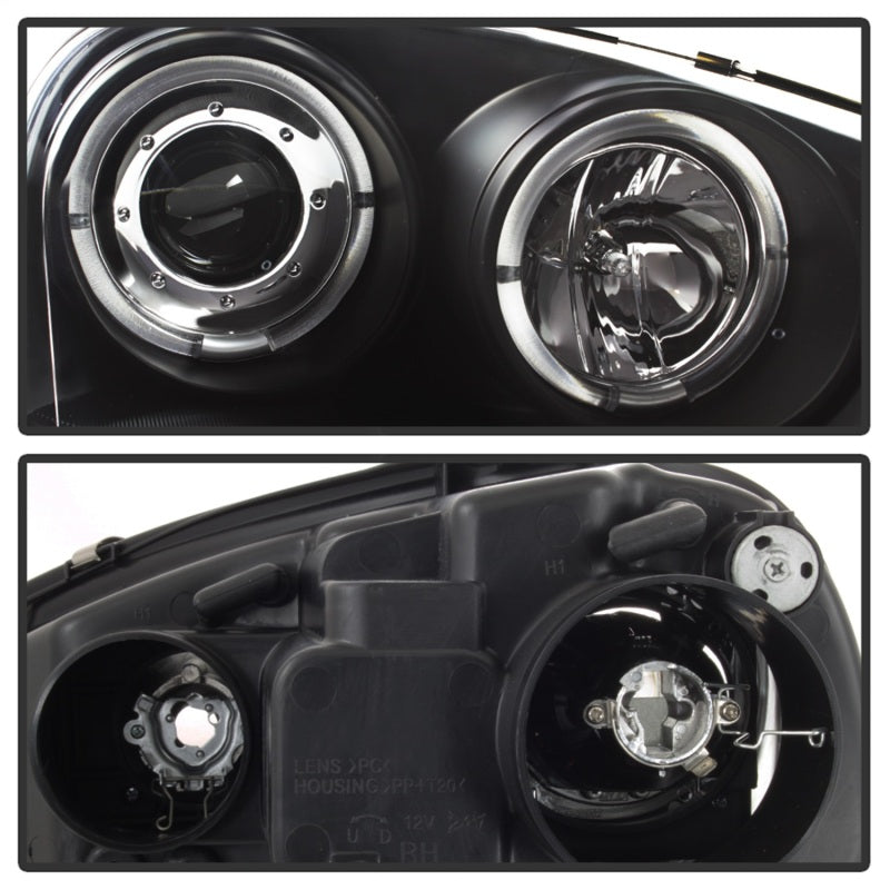 SPYDER 5012098 Spyder Volkswagen GTI 06-09/Jetta 06-09 Halogen Model Only - LED Halo DRL Black PRO-YD-VG06-HL-BK