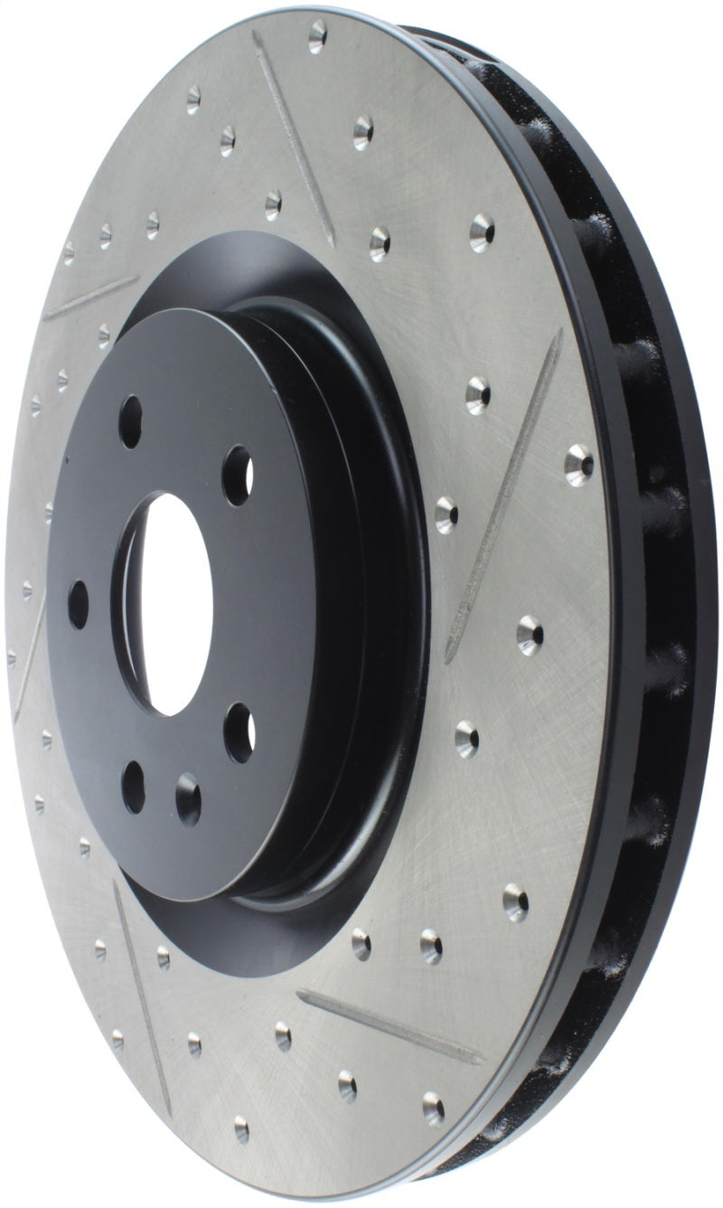 Stoptech 127.62124L StopTech Slotted & Drilled Sport Brake Rotor
