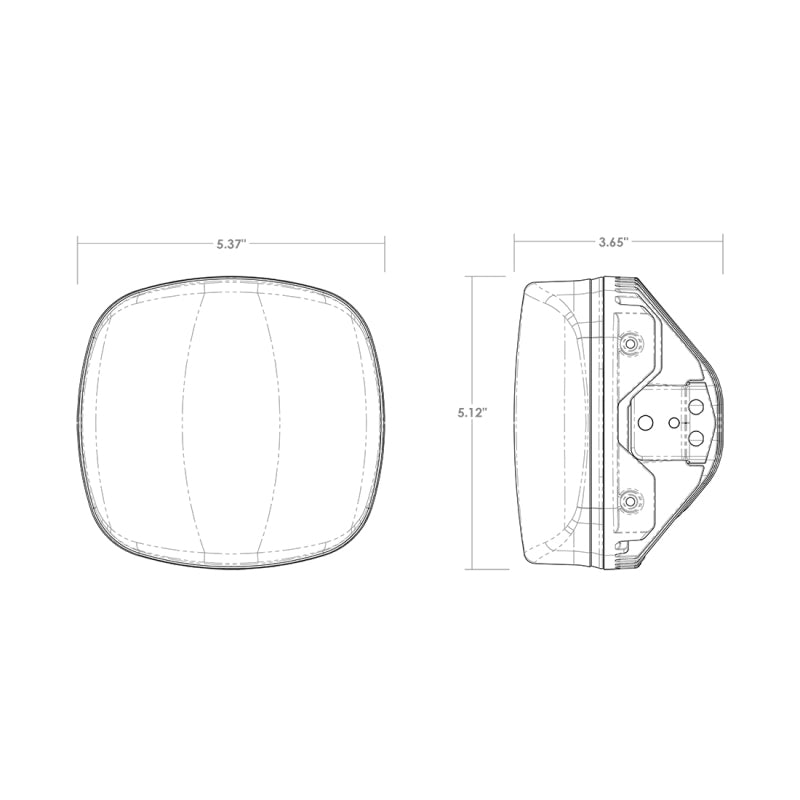 Rigid Industries 300416 Adapt XE LED Moto Kit - Black