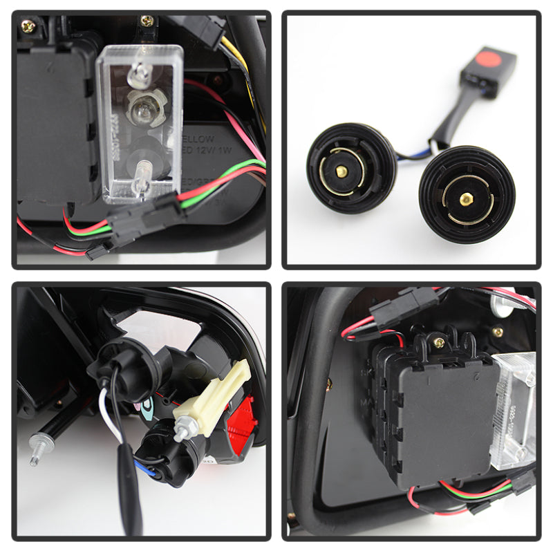 SPYDER 5076564 Spyder 04-06 BMW E46 2Dr (Coupe ONLY No Conv.) Lgtbar Styl LED Tail Lghts Blk ALT-YD-BE4604-LBLED-BK