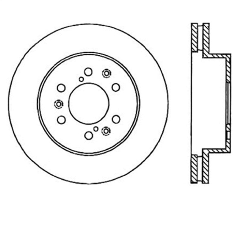 Stoptech 126.66057SL StopTech Power Slot 07 Chevrolet Tahoe Front Left Rotor