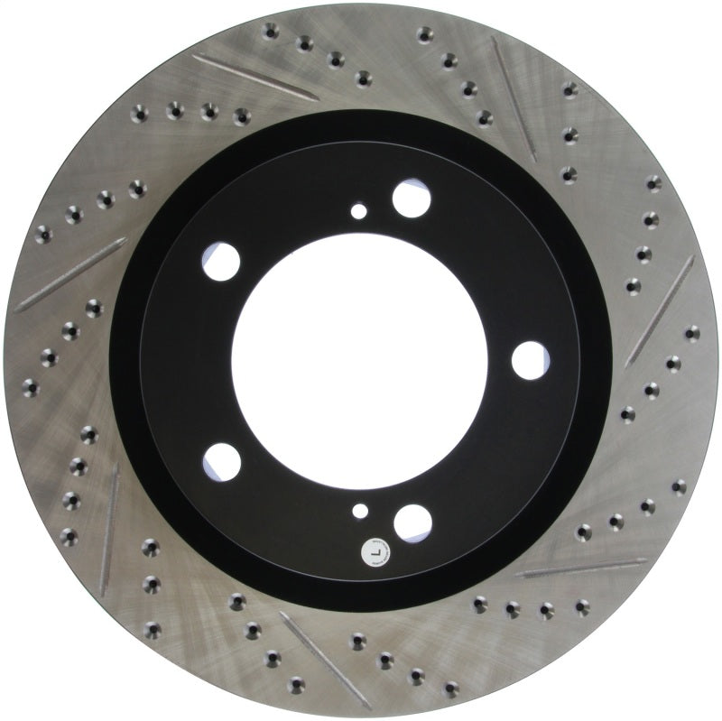 Stoptech 127.44156L StopTech 07-09 Toyota Tundra / 08-09 Toyota Sequoia Front Left Slotted & Drilled Rotor