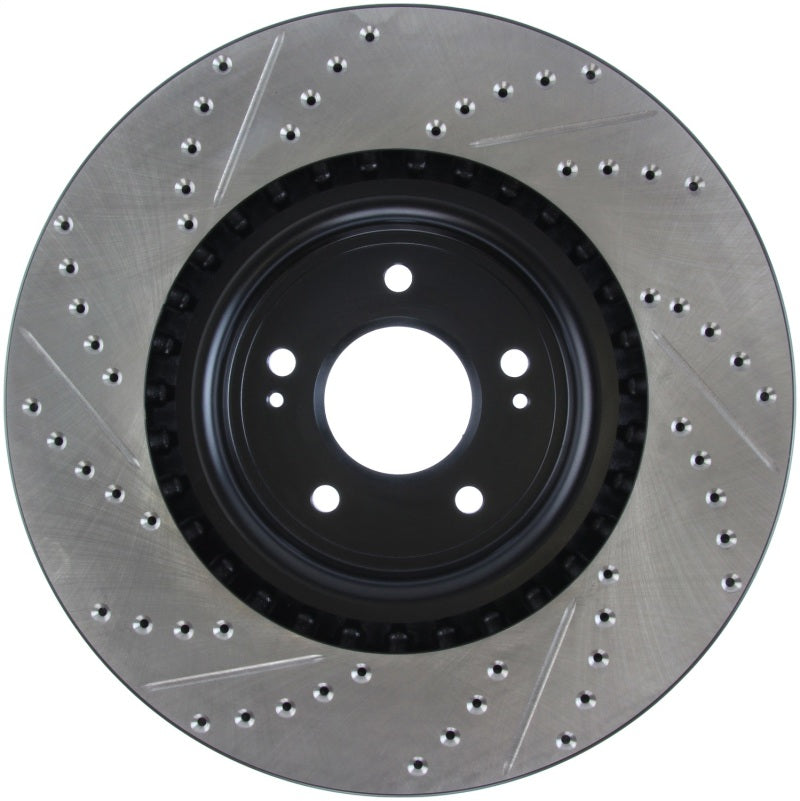 Stoptech 127.46076L StopTech Slotted & Drilled Sport Brake Rotor