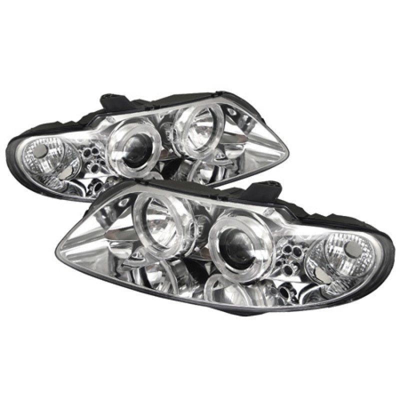 SPYDER 5011756 Spyder Pontiac GTO 04-06 Projector Headlights LED Halo LED Chrome High H1 Low H1 PRO-YD-PGTO04-HL-C