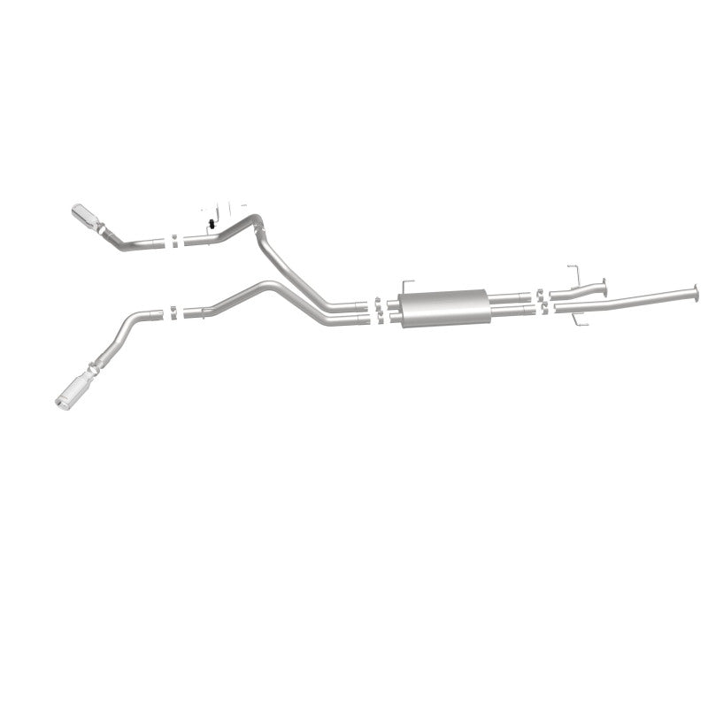 Magnaflow 19232 MagnaFlow Cat-Back 10-15 Toyota Tundra SC LB / CC SB 4.6L/5.7L V8 SS 2.5 Dual Split Rear 4in Tip