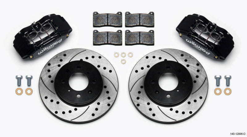 Wilwood 140-12996-D DPHA Front Caliper & Rotor Kit Drilled Honda / Acura w/ 262mm OE Rotor