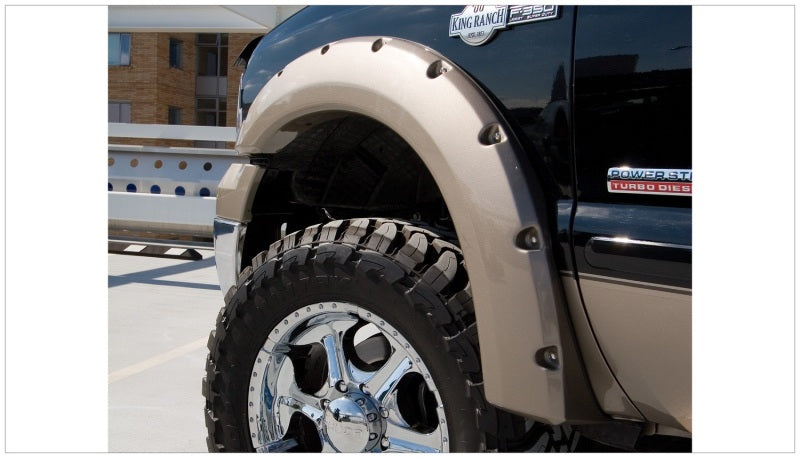 Bushwacker 20914-02 99-07 Ford F-250 Super Duty Styleside Pocket Style Flares 4pc 81.0/96.0in Bed - Black
