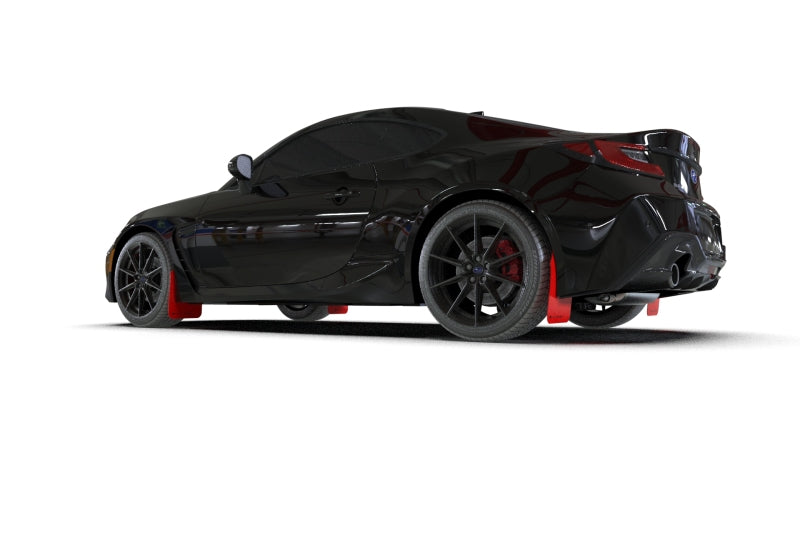 Rally Armor MF99-UR-RD-BLK 2022+ Subaru BRZ / 2022+ Toyota GR86 Red UR Mud Flap w/ Black Logo