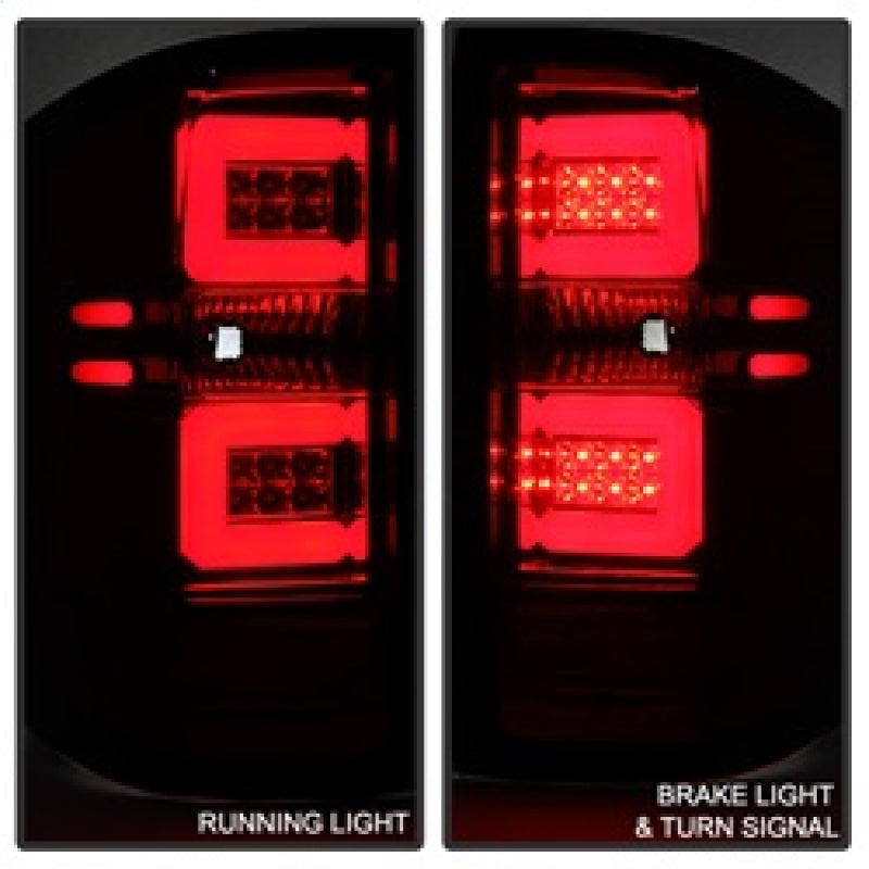 SPYDER 5080011 Spyder Chevy 1500 14-16 Light Bar LED Tail Lights Red Clear ALT-YD-CS14-LBLED-RC
