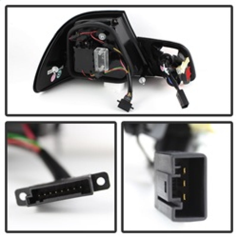 SPYDER 5076564 Spyder 04-06 BMW E46 2Dr (Coupe ONLY No Conv.) Lgtbar Styl LED Tail Lghts Blk ALT-YD-BE4604-LBLED-BK