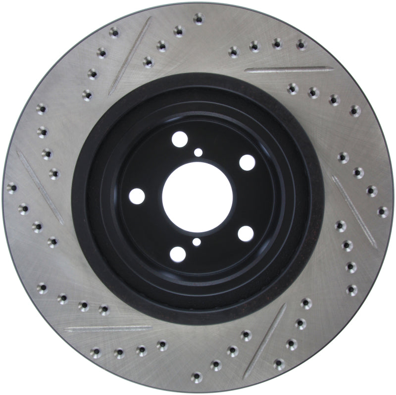 Stoptech 127.47021L StopTech Slotted & Drilled Sport Brake Rotor