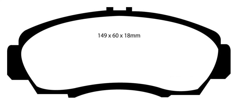 EBC DP31610C 01-03 Acura CL 3.2 Redstuff Front Brake Pads
