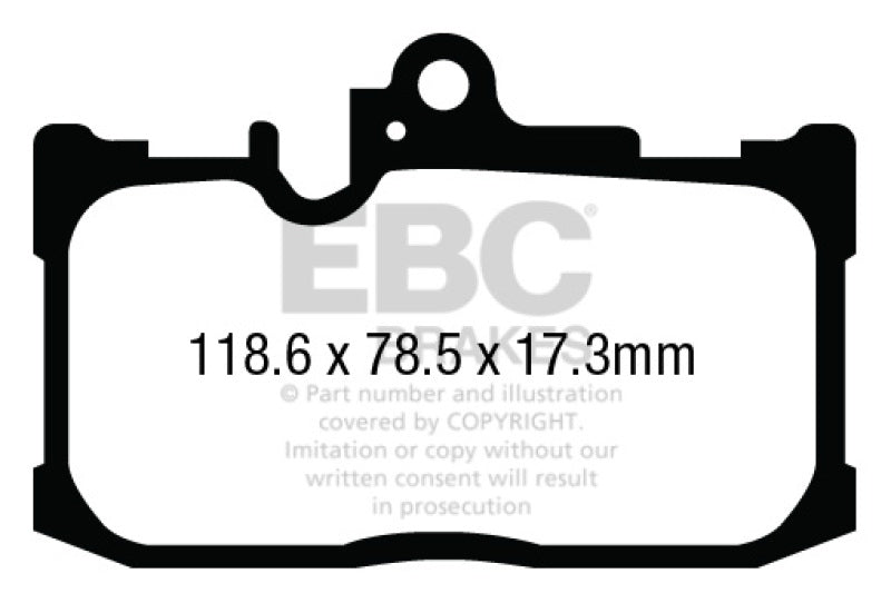 EBC DP43017R 13+ Lexus GS350 3.5 F-Sport RWD Yellowstuff Front Brake Pads