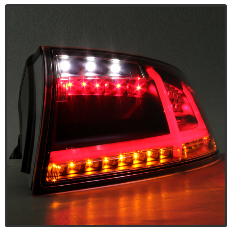 SPYDER 5081674 Spyder Audi TT 07-12 LED Tail Lights Black ALT-YD-ATT07-LED-BK