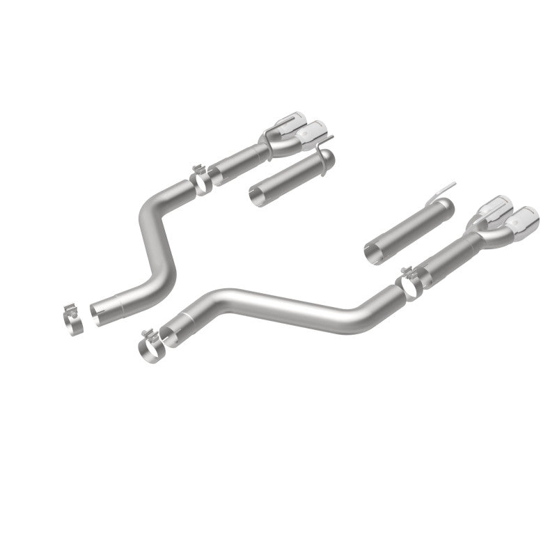 Magnaflow 19206 MagnaFlow Axle-Back, SS, 3in, Quad Split Rear 3.5 Tips 2015 Dodge Challenger incl SRT Hellcat