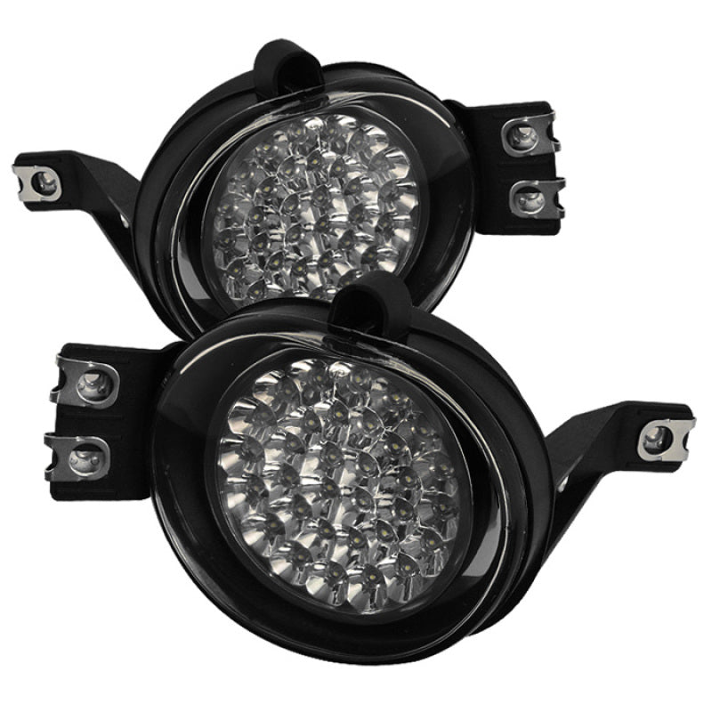 SPYDER 5015600 Spyder Dodge RAM 02-08/Durango 04-06 LED Fog Lights w/Switch Clear FL-LED-DRAM02-C