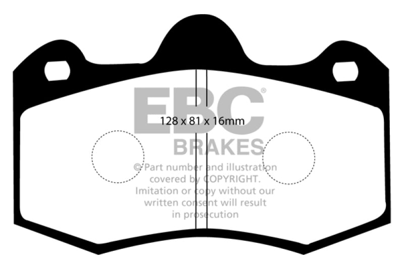 EBC DP5036NDX 11+ Mclaren MP4-12C 3.8 Twin Turbo Bluestuff Rear Brake Pads