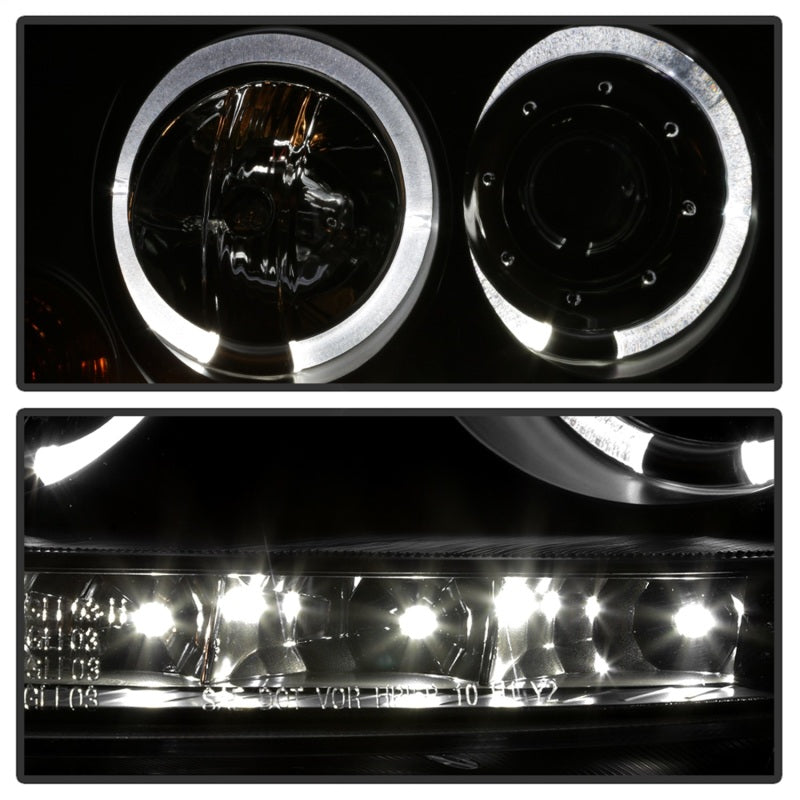SPYDER 5012098 Spyder Volkswagen GTI 06-09/Jetta 06-09 Halogen Model Only - LED Halo DRL Black PRO-YD-VG06-HL-BK