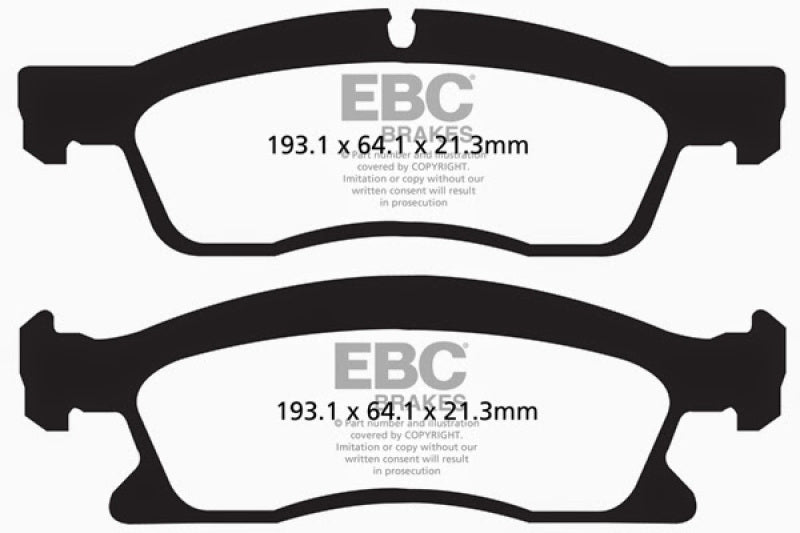 EBC DP62136 13+ Dodge Durango 5.7 Greenstuff Front Brake Pads