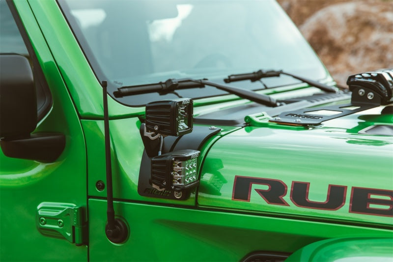 Rigid Industries 41656 2018 Jeep JL - Cowl Mount Kit - Mounts Set of D-Series