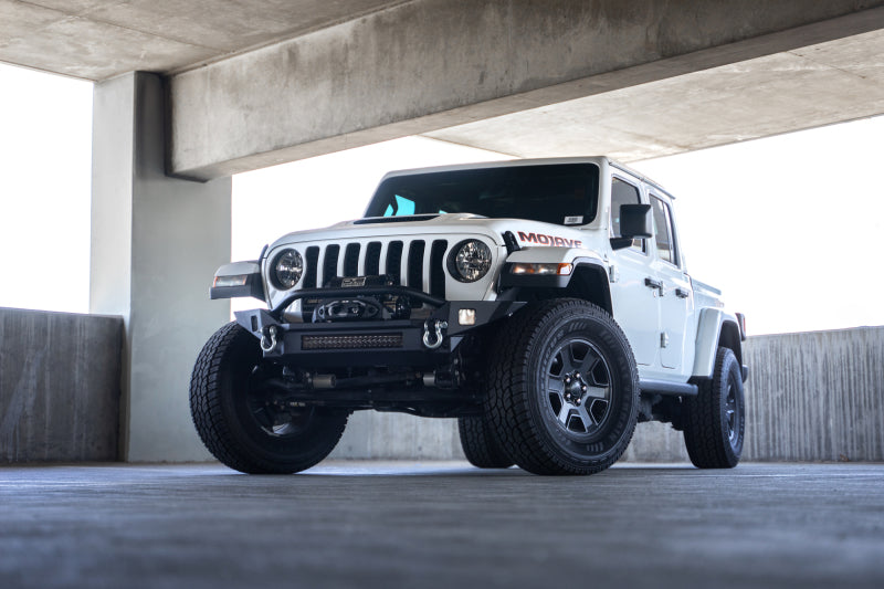 DV8 Offroad FBJL-07 18-23 Jeep Wrangler JL / 20-23 Jeep Gladiator JT FS-7 Mid-Width Winch Front Bumper