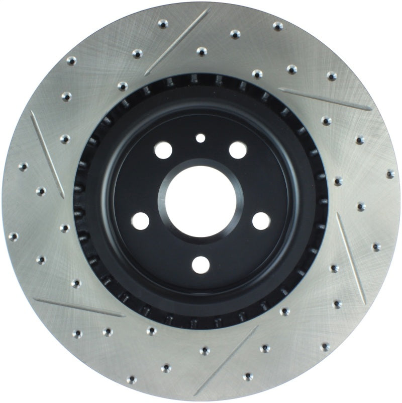 Stoptech 127.62124L StopTech Slotted & Drilled Sport Brake Rotor