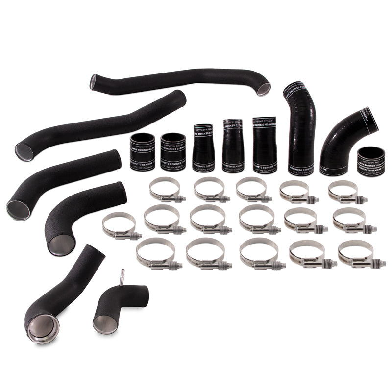Mishimoto MMICP-F35T-17KWBK 2017+ Ford F150 3.5L EcoBoost Intercooler Pipe Kit - Wrinkle Black
