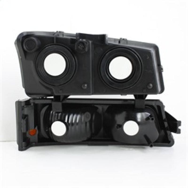 SPYDER 5064523 Xtune Chevy Silverado 2500HD 03-06 Crystal Headlights w/ Amber Lights Smoke HD-JH-CSIL03-AM-SM-SET