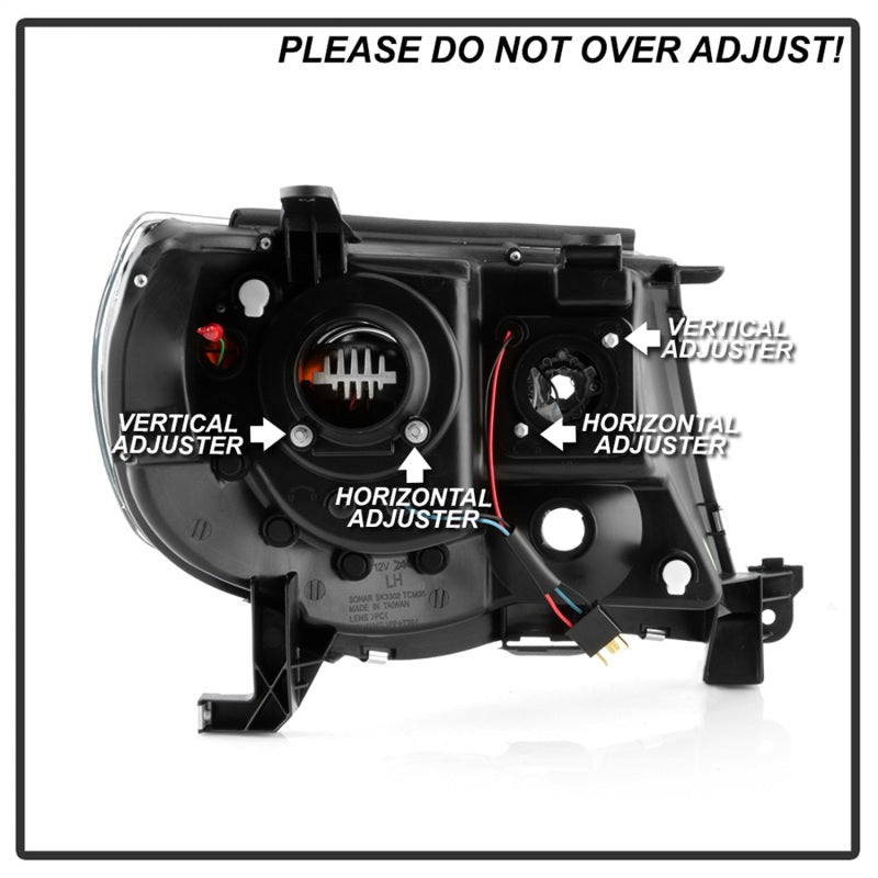 SPYDER 5088185 Spyder Toyota Tacoma 05-11 V2 High-Power LED Headlights - Black PRO-YD-TT05PL-BK