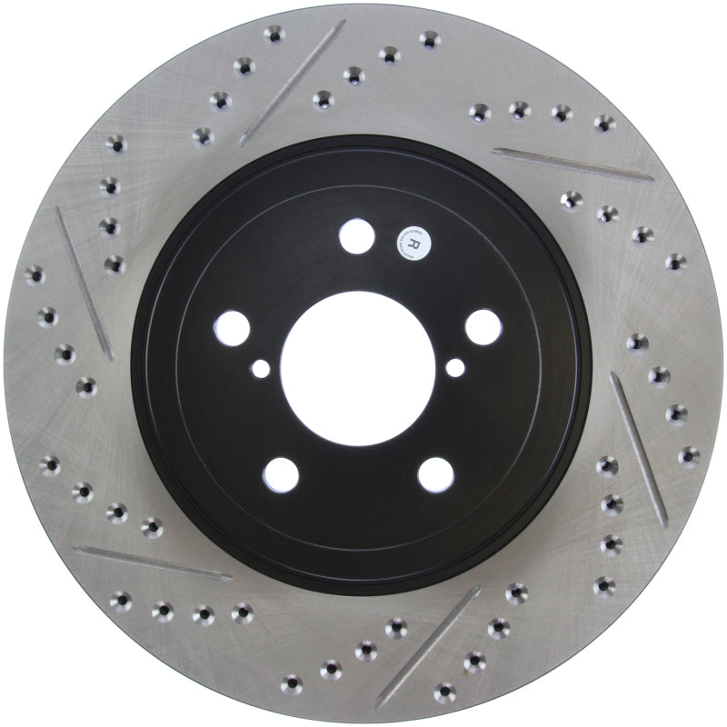 Stoptech 127.47021R StopTech Slotted & Drilled Sport Brake Rotor