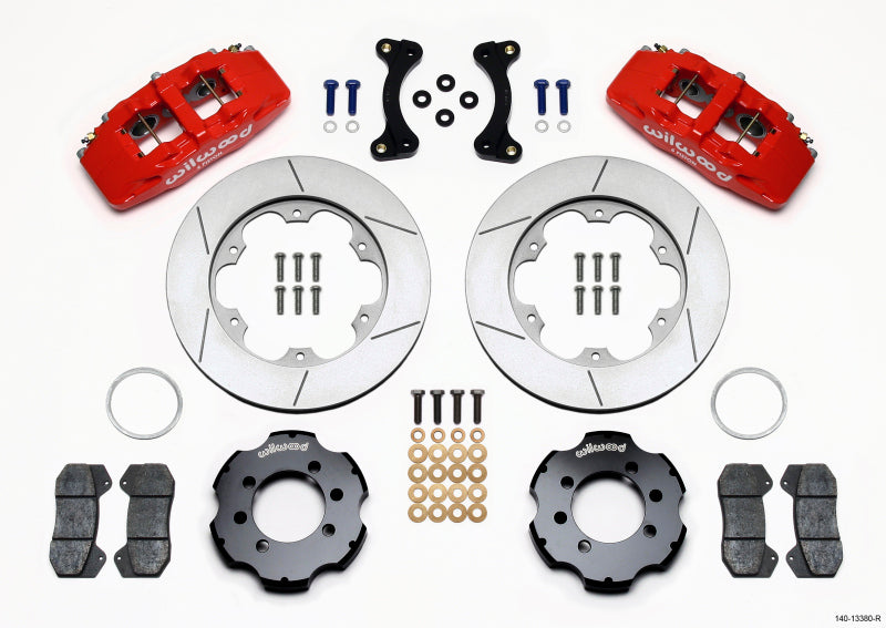 Wilwood 140-13380-R Dynapro 6 Front Hat Kit 11.00in GT Rotor Red 95-05 Miata