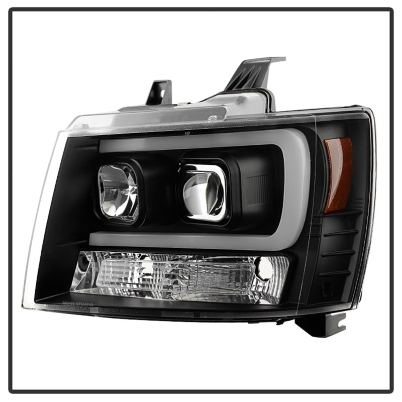 SPYDER 5082565 Spyder 07-14 Chevy Suburban/1500/2500/Tahoe V2 Projector Headlights Blk PRO-YD-CSUB07V2-DRL-BK