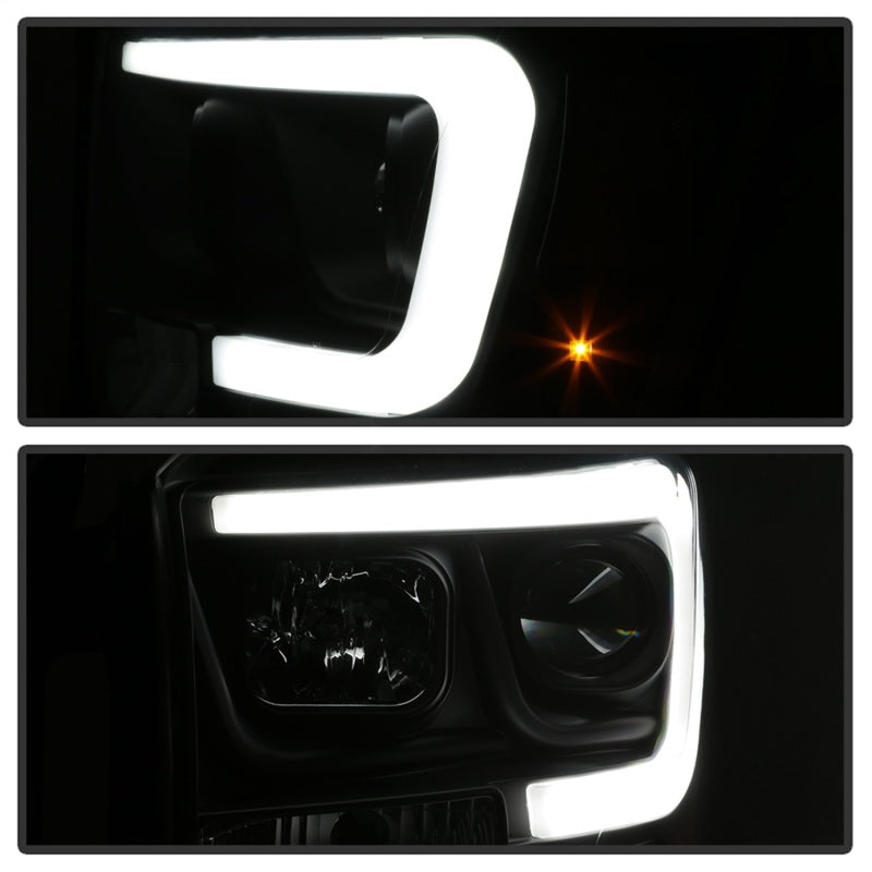 SPYDER 5085306 Spyder Dodge RAM 1500 06-08 V2 Projector Headlights - Light Bar DRL - Black (PRO-YD-DR06V2-LB-BK)